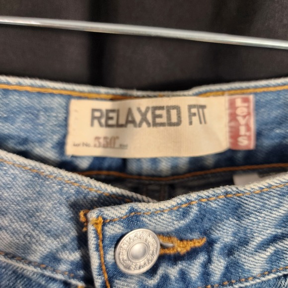 Vtg Levi Strauss 550 Relaxed Fit Jeans Mens 34x31 Light Wash Denim Straight Leg - Picture 3 of 8